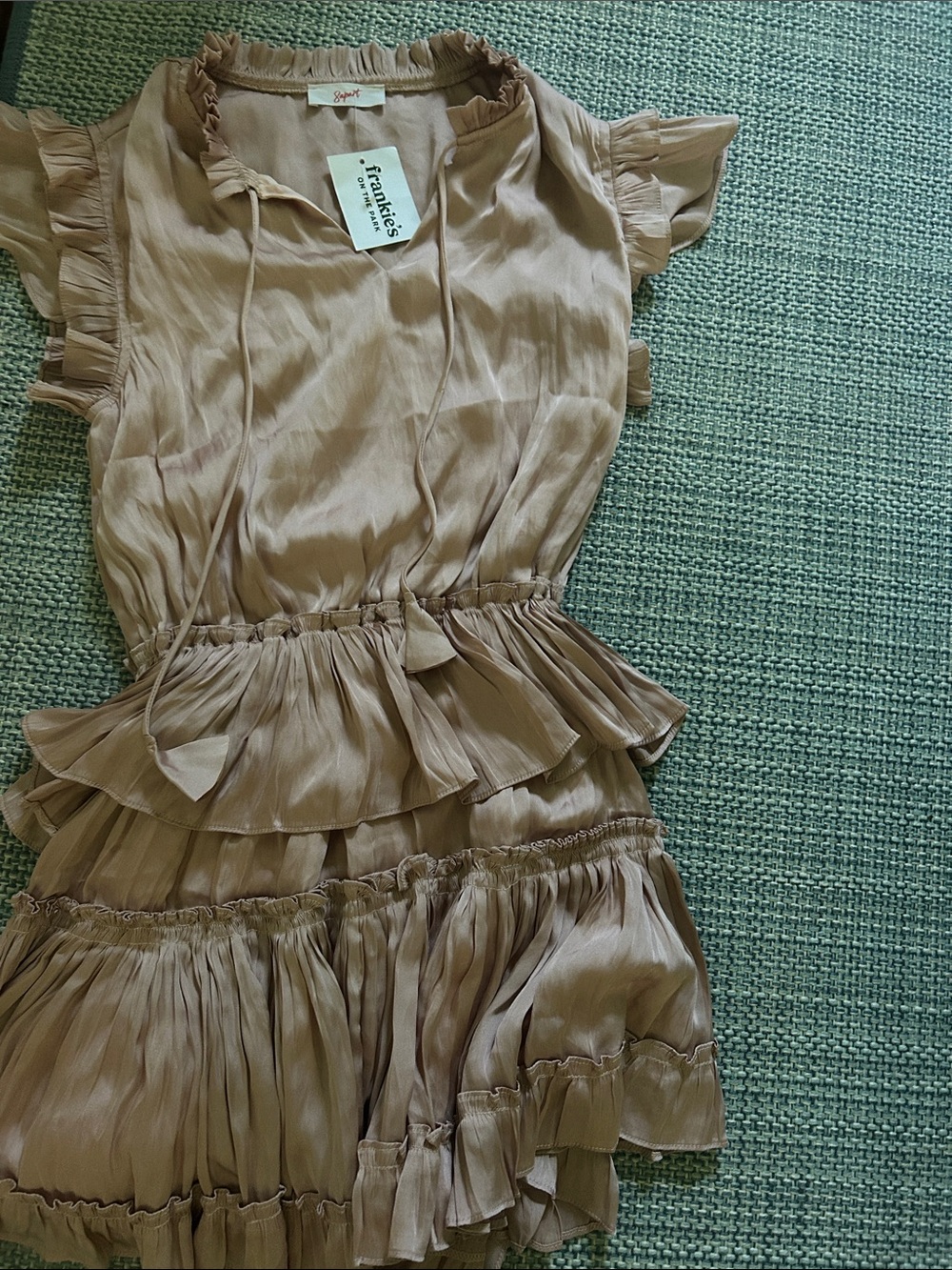 Frankie’s on the park Blush Ruffle Tiered Dress